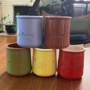 La Fermiere Vibrant Terra-cotta Yogurt Pot Collection